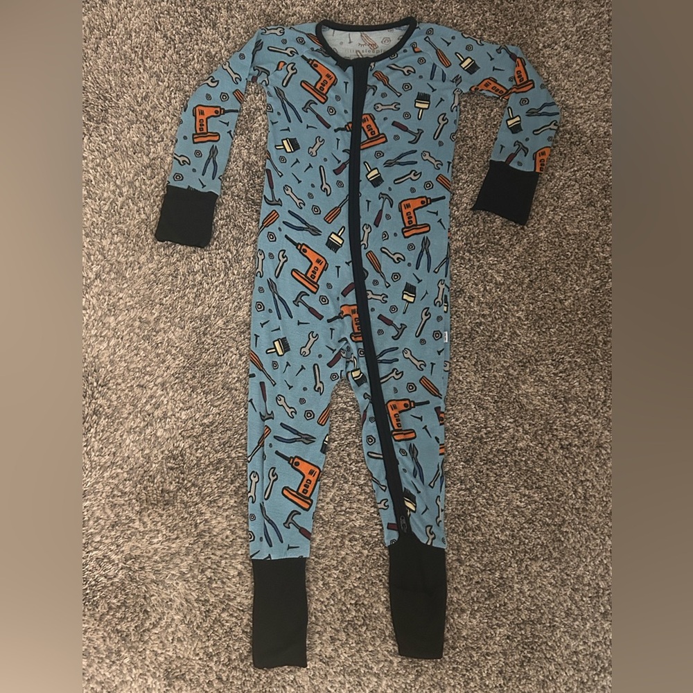 Little Sleepies Construction Footie